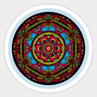 Sunflower Mandala Sticker